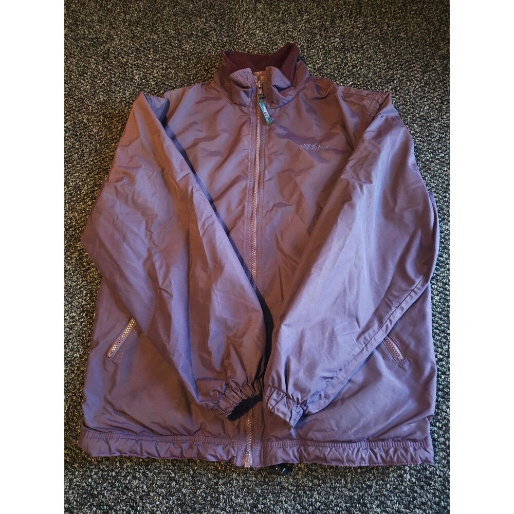 Vintage L.L.Bean Womens L Three-Season Jacket Purple Fleece Lined 90s Outdoor
